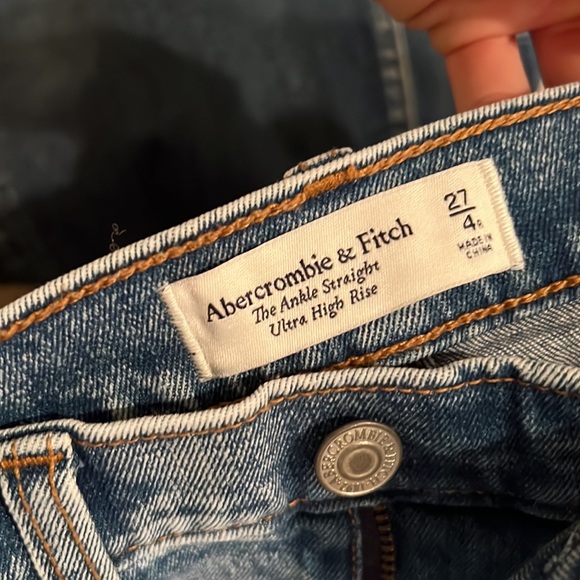 Abercrombie Ankle straight Ultra high rise sz 27 NWOT - Picture 5 of 5